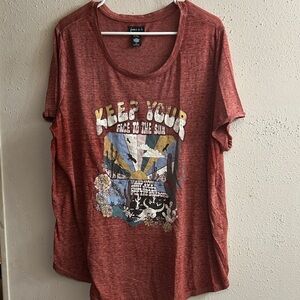 Junk Food Women's Red Graphic Tee